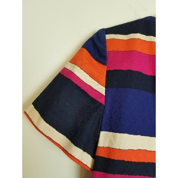 Trina Turk Dress 0 xs Sheath Striped‎ Colorful Mini - Picture 8 of 8